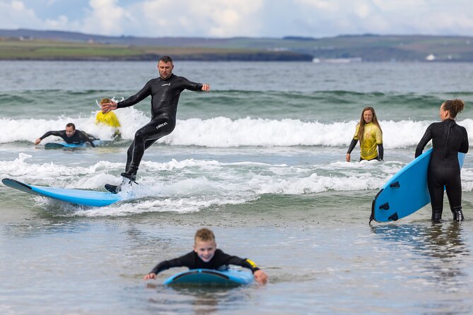 2 hour group lesson (3-16 people) - Why Dunnet Beach makes a fine first surf lesson