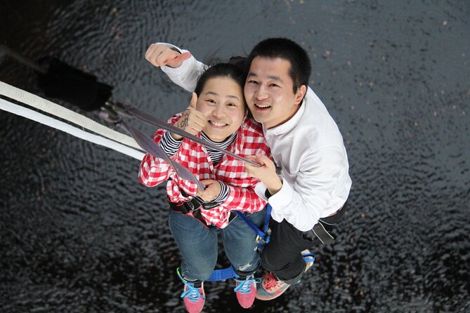 Bungee jump from 40 meters in the stunning valley of Killiecrankie, Scotland - Who will enjoy this most
