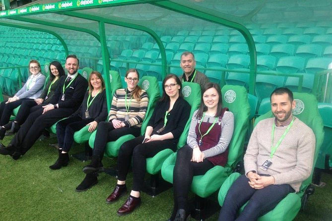 Celtic Park Tour & Dine Package - The tunnel, dugout, and pitchside view