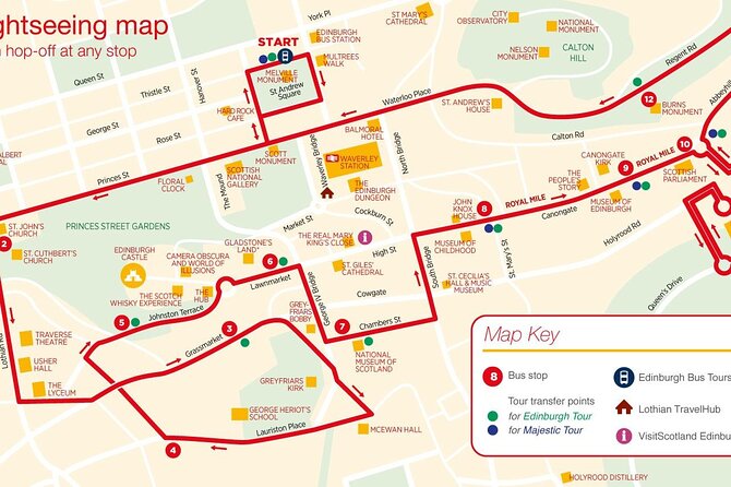 City Sightseeing Edinburgh Hop-On Hop-Off Bus Tour + Kids Go Free - Audio commentary, headphones, and staff