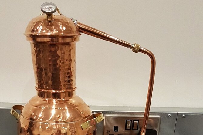 Distill a bottle of Gin on mini copper stills - Tasting, Naming, and Wax Sealing Your Bottle