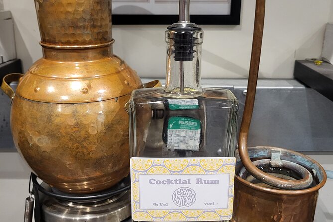 Distill a Bottle of Rum on mini copper stills - A Small Rum School Beneath an Edinburgh Pub