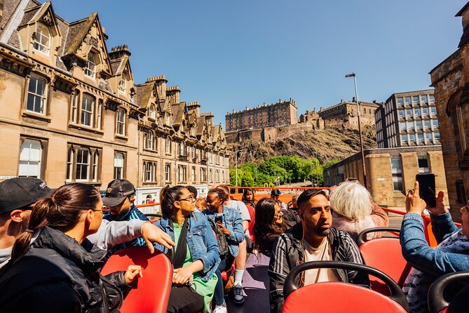 Edinburgh Hop-On Hop-Off Britannia Tour - Fishmarket Square and the return toward central Edinburgh