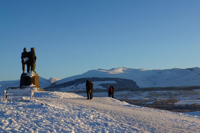 Glasgow: Eilean Donan, Loch Ness & Glenfinnan - 2 Day Tour - The Commando Monument and Ben Nevis views