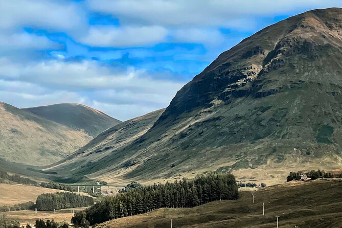 Glenfinnan Viaduct Glencoe Fort William Private Tour Glasgow - Hagrid’s Hut, Glencoe, and the Three Sisters