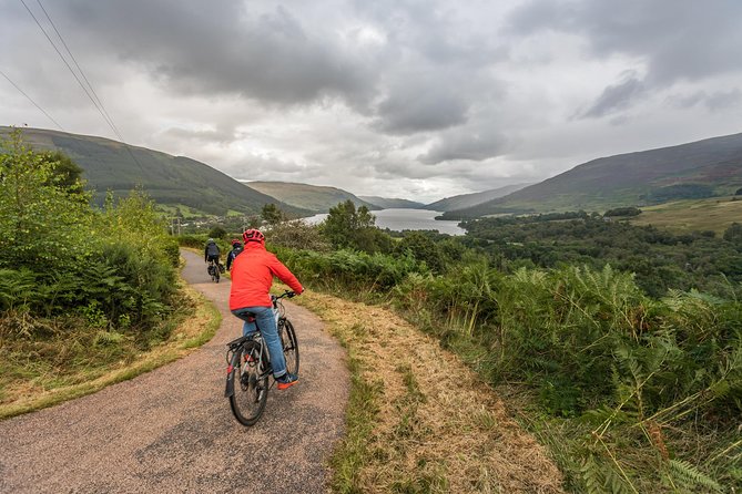 Ricky's gateway to the Highlands Tour - Cycling beside Loch Ard