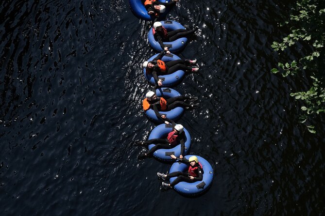 River Tubing in Perthshire - The minibus ride and short walk to the river