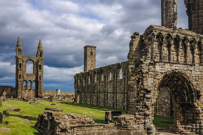 St Andrews, Fife Coast Walk & Historic Abbey Tour from Edinburgh - Leaving Edinburgh beneath the three Forth bridges