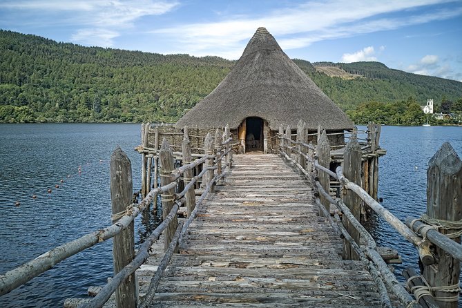 The Highlands, Whisky and Castles Private Day Tour in a Premium Minivan - The Scottish Crannog Centre on the loch